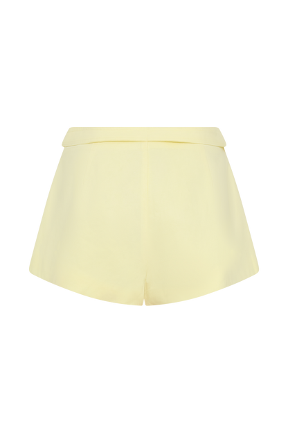 Josephine Cotton Shorts With Waistbands - Lemon