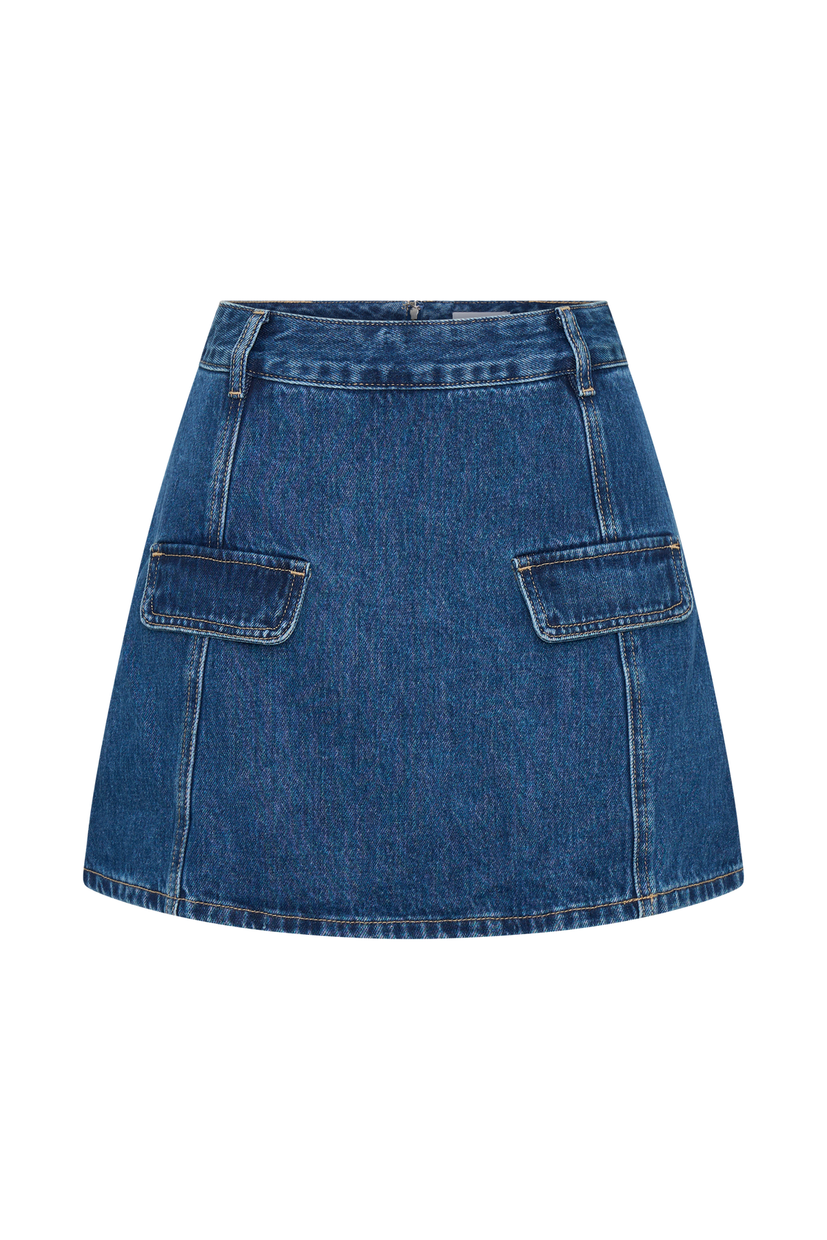 Rosalyn Mini Denim Skort - Dark Blue