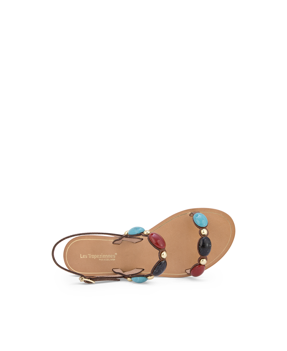Halep Sandals - Tan Multi