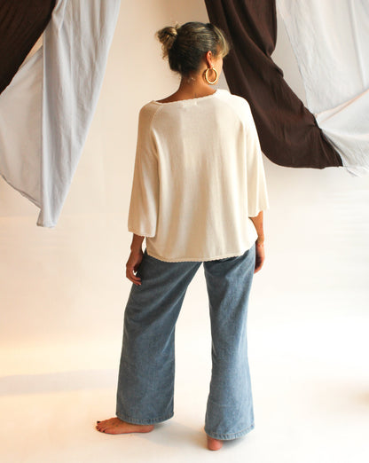 La Bretagne Cardigan - White
