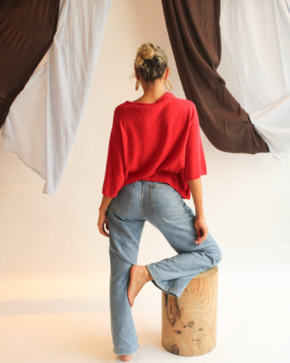 La Bretagne Cardigan - Red