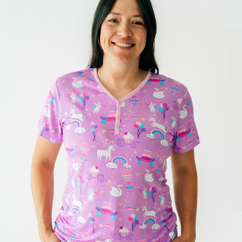 Magical Birthday Women's Short Sleeve Pajama Top