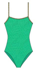 1 Piece Azia Beach -  Deep Green