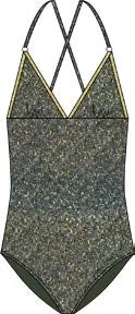 1 Piece Gilda Beach -  Kaki Shiny
