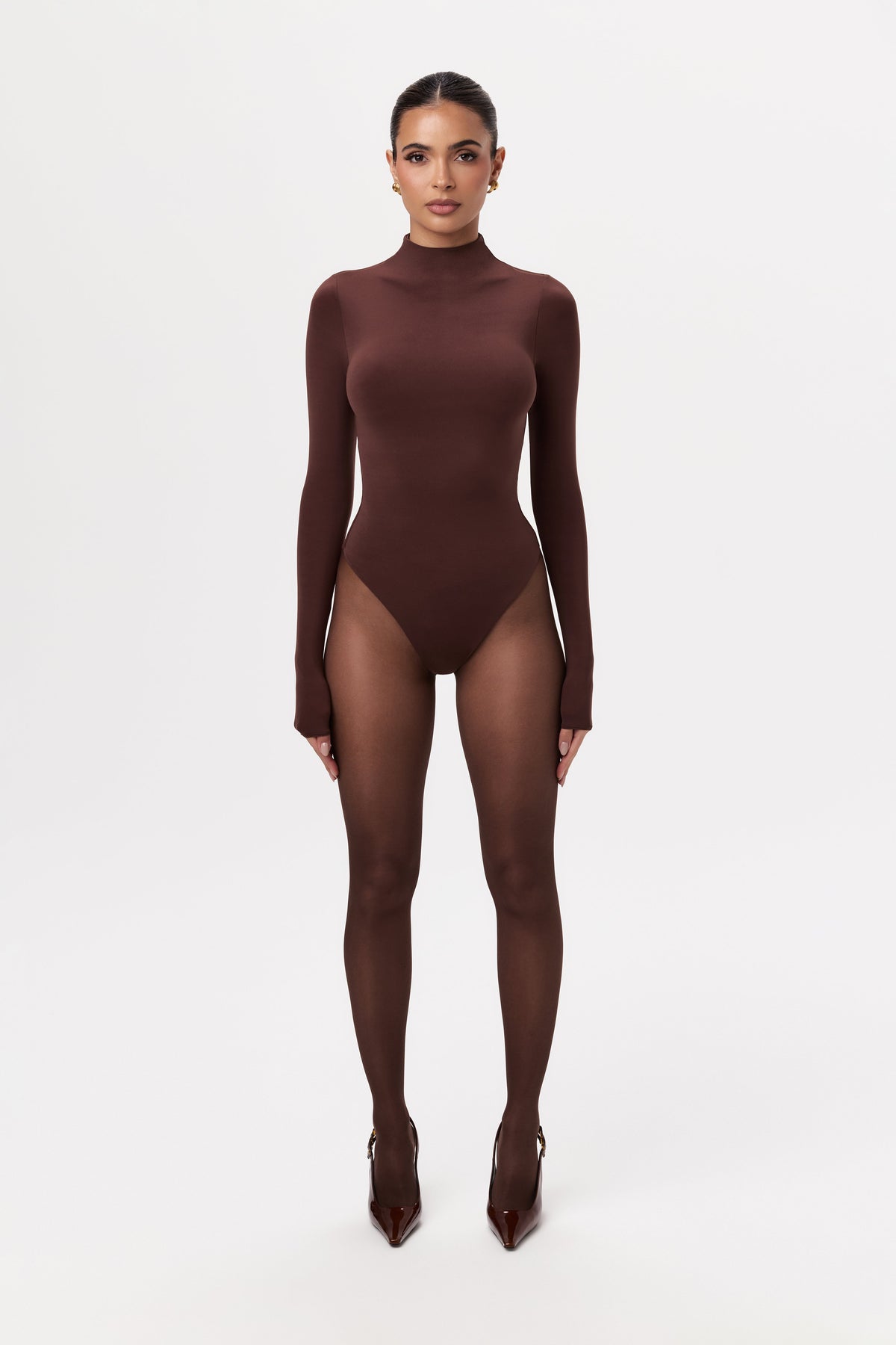Naked Mock Neck Bodysuit