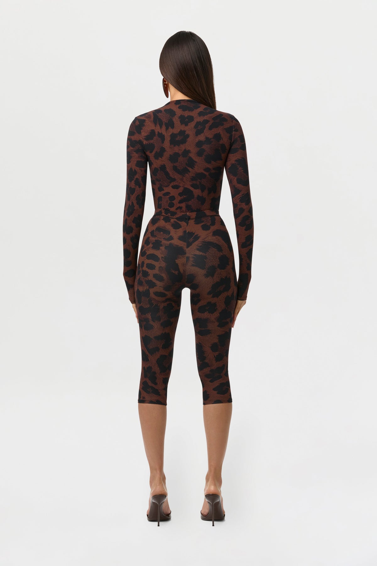 Naked Print Capri Leggings
