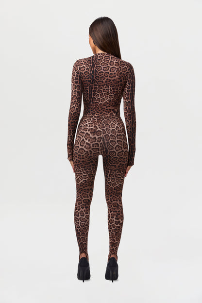 Naked Print Stirrup Legging Petite