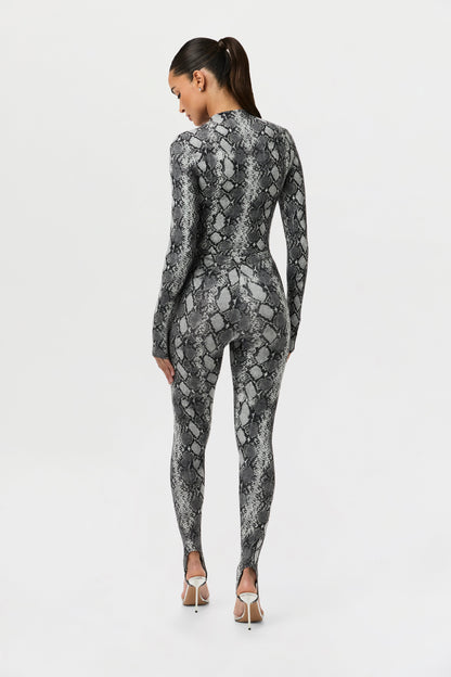 Naked Print Stirrup Legging Petite