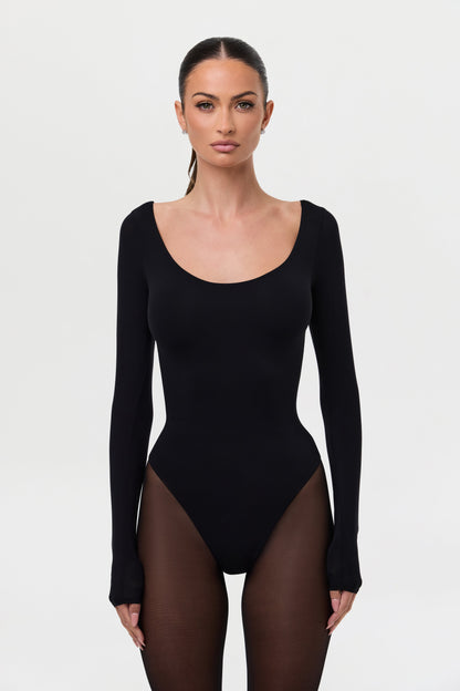 Naked Scoop Neck Bodysuit