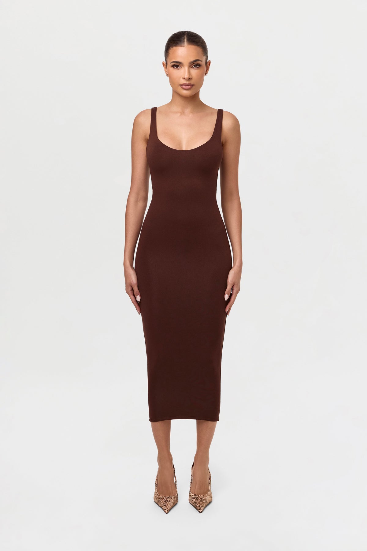 NW Sculpt Tank Midi Dress