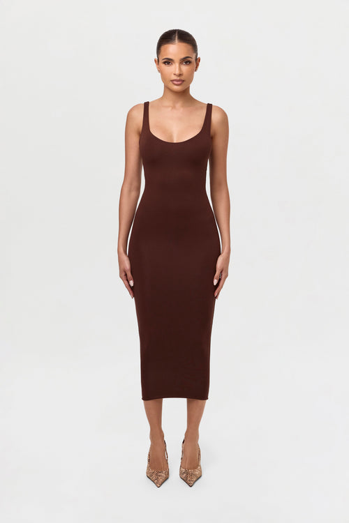 NW Sculpt Tank Midi Dress