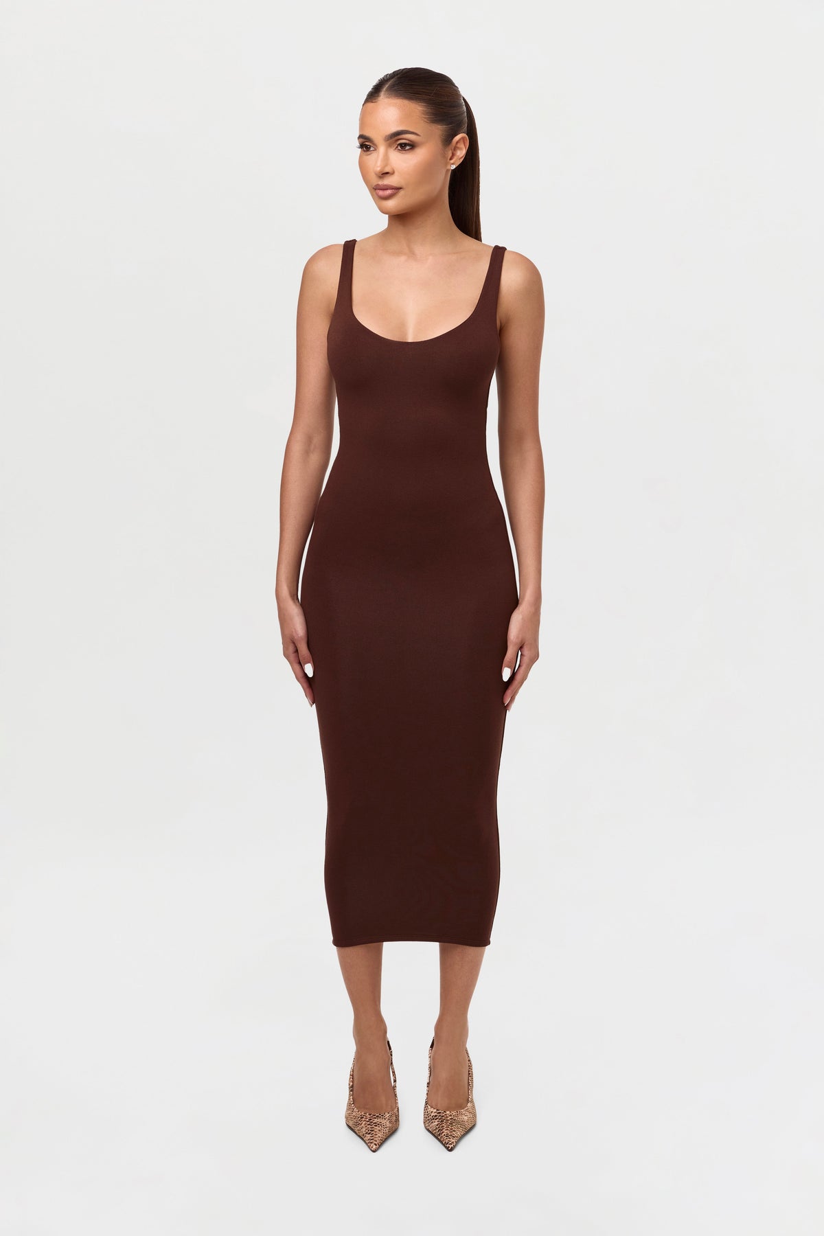 NW Sculpt Tank Midi Dress
