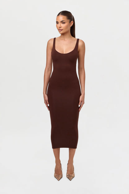 NW Sculpt Tank Midi Dress