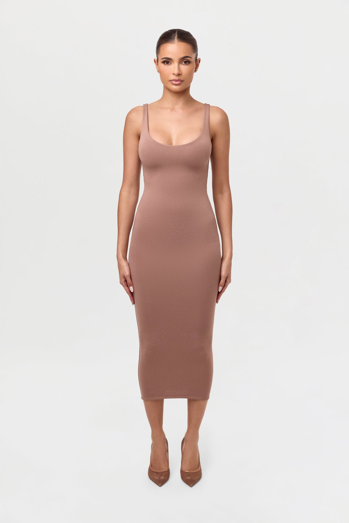 NW Sculpt Tank Midi Dress