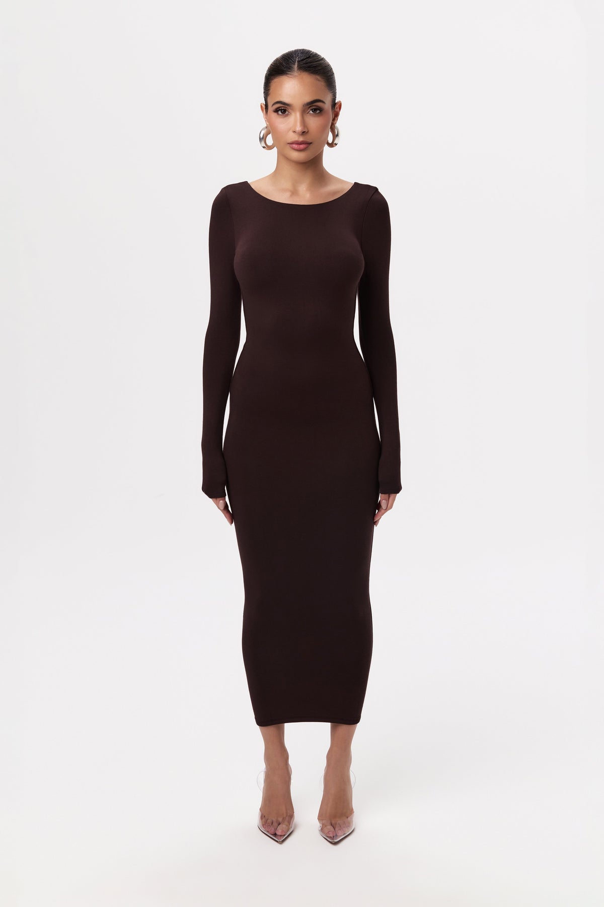 NW Open Back Midi Dress