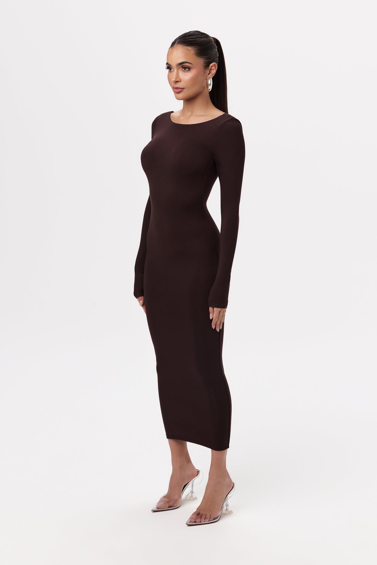 NW Open Back Midi Dress