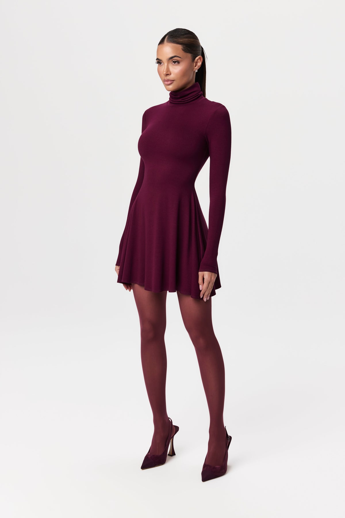 NW Turtleneck A-Line Mini Dress