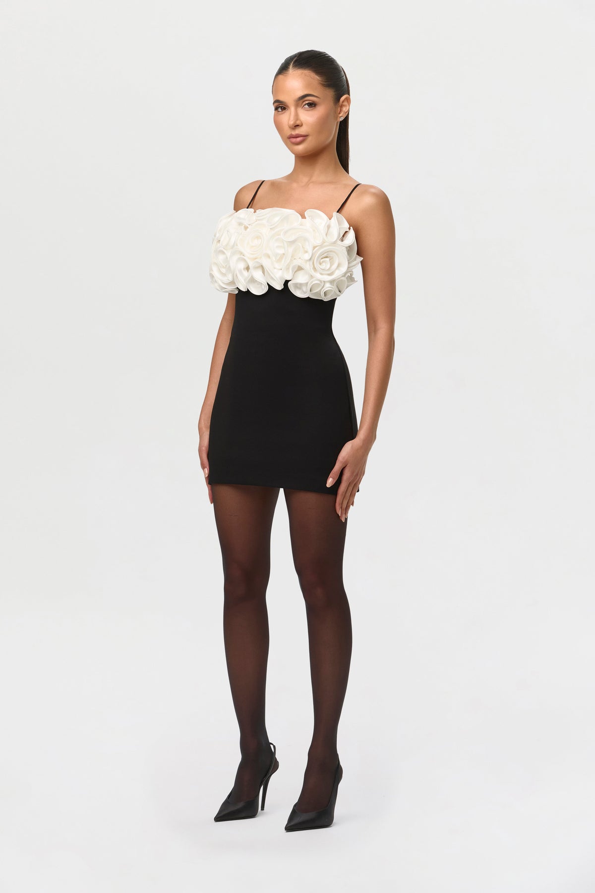 Ponte Roses Mini Dress
