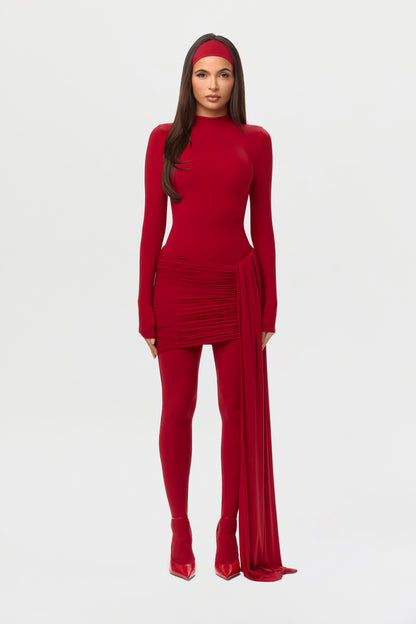 Naked Mock Neck Bodysuit