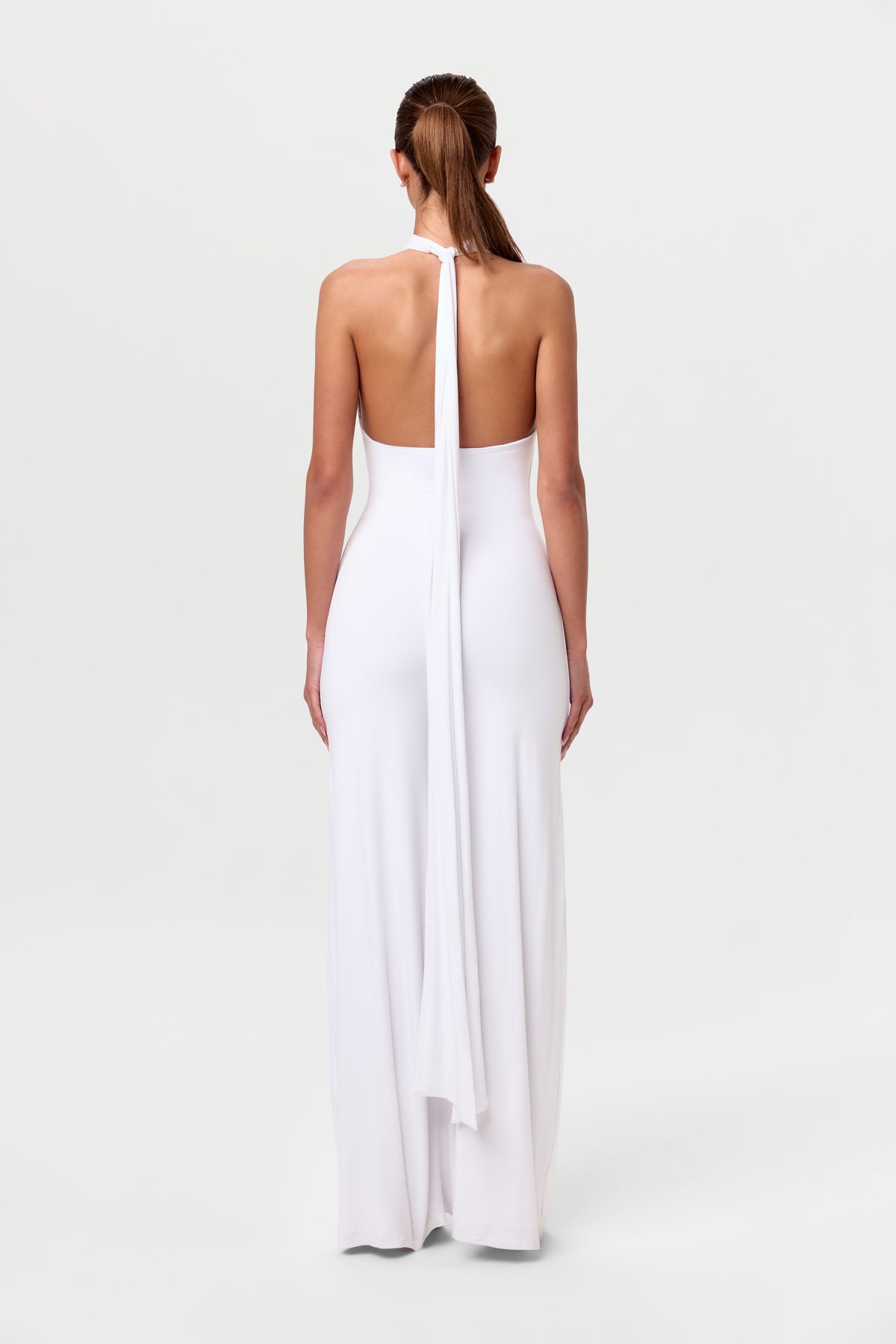 Smooth Halter Wide Leg Jumpsuit