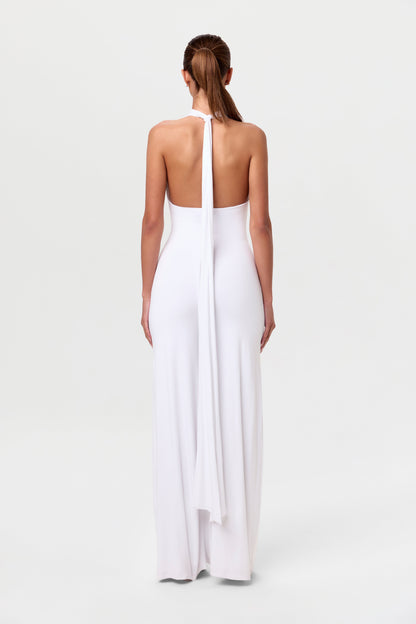 Smooth Halter Wide Leg Jumpsuit