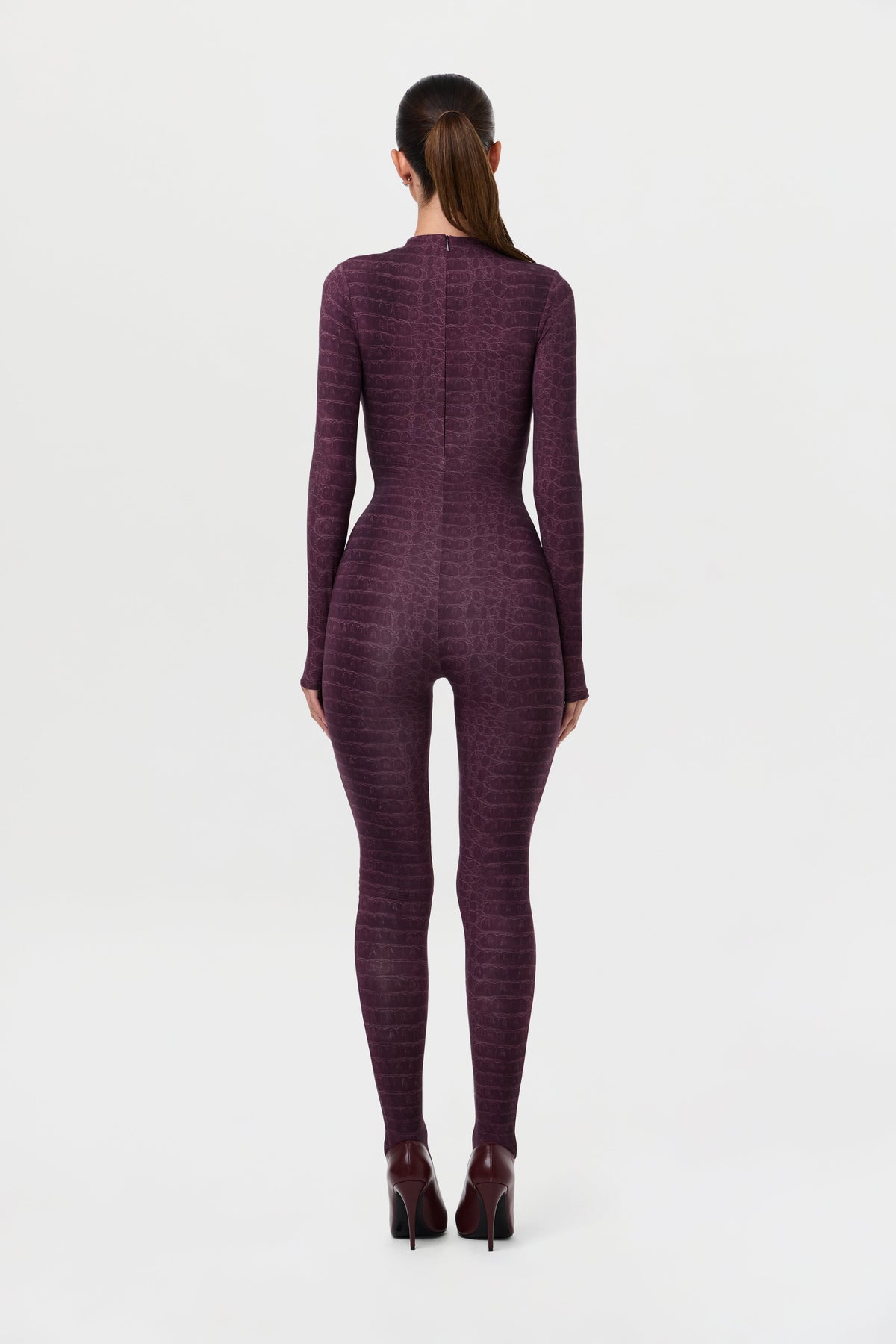 Naked Print Closed Toe Jumpsuit