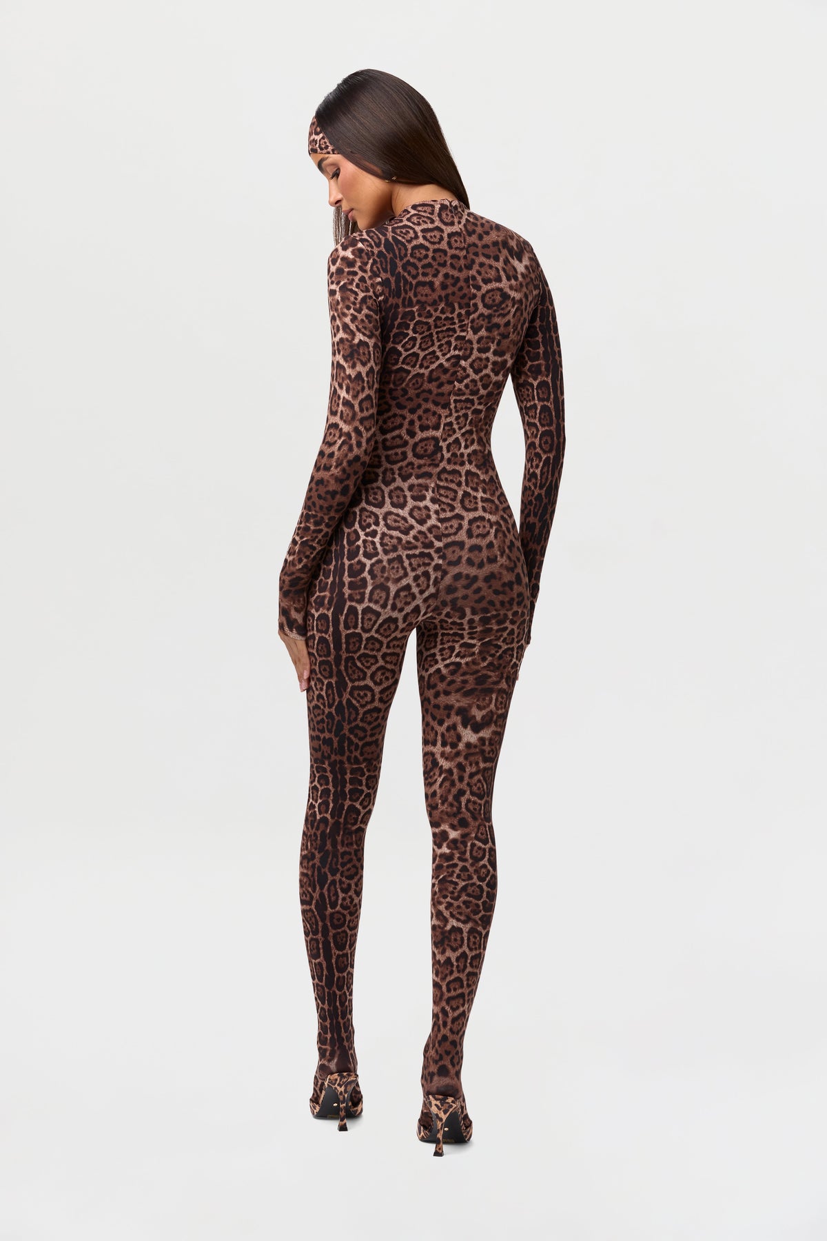 Naked Print Closed Toe Jumpsuit Petite
