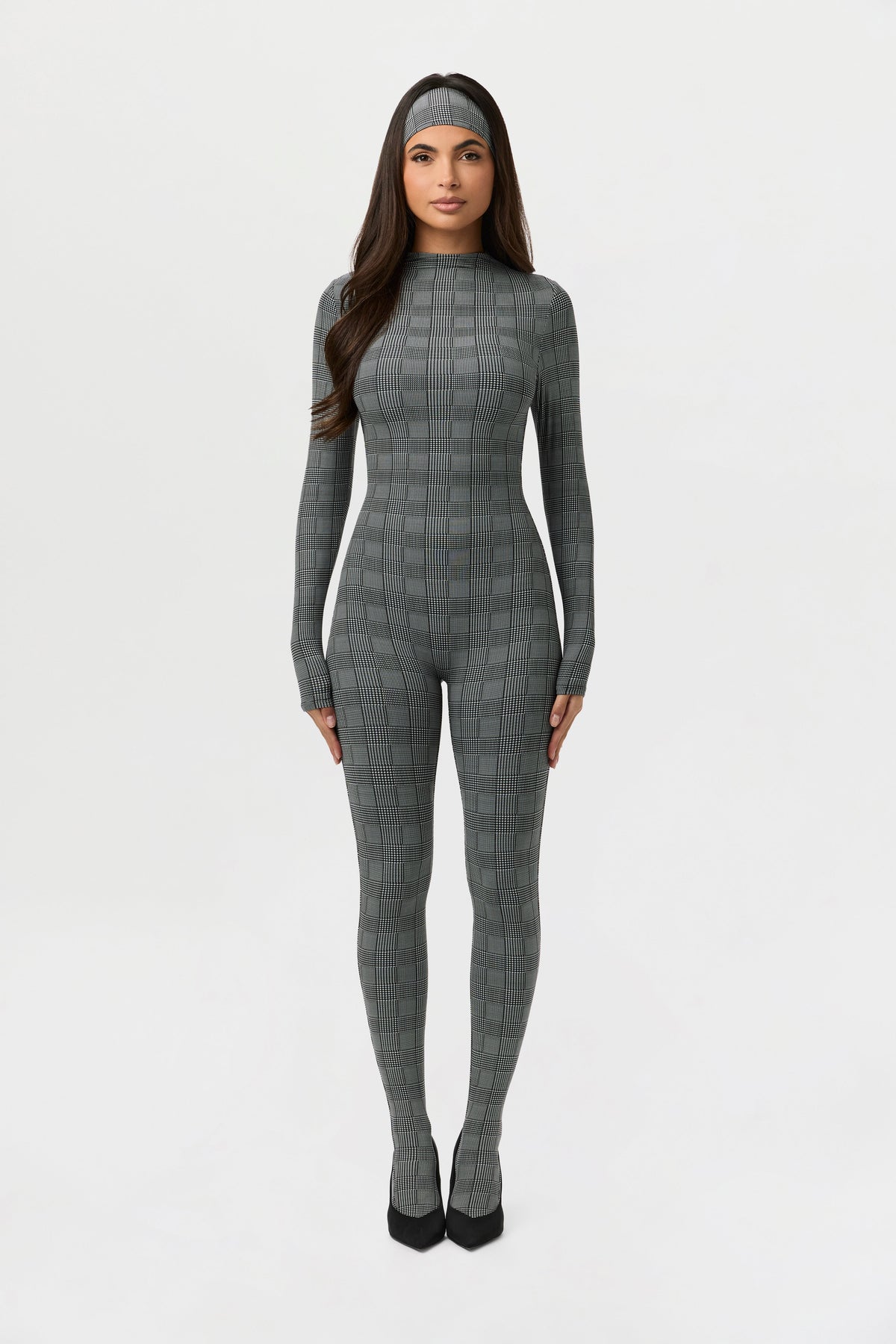 Naked Print Closed Toe Jumpsuit Petite