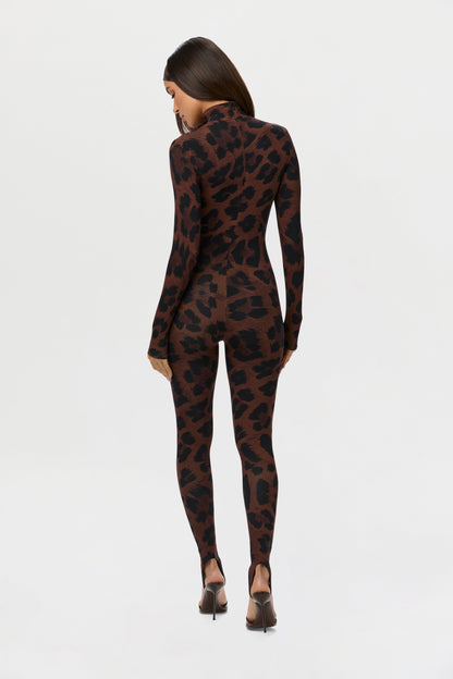 Naked Print Stirrup Jumpsuit Petite