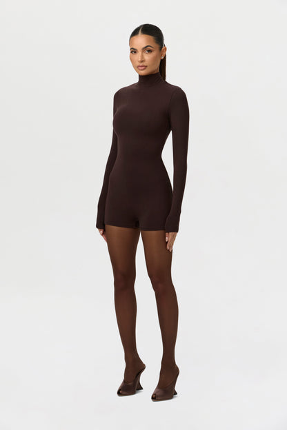 Butter Turtleneck Contour Romper