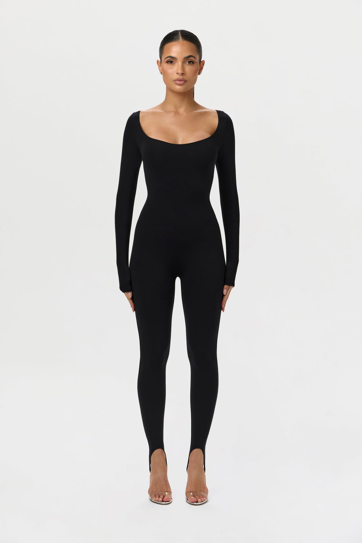 Naked Scoop Stirrup Jumpsuit