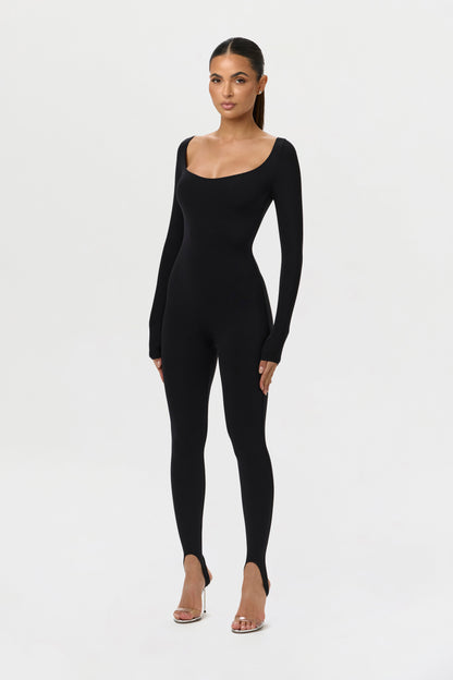 Naked Scoop Stirrup Jumpsuit