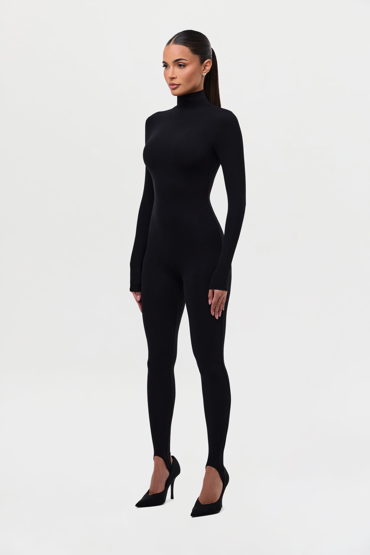 Naked Turtleneck Stirrup Jumpsuit