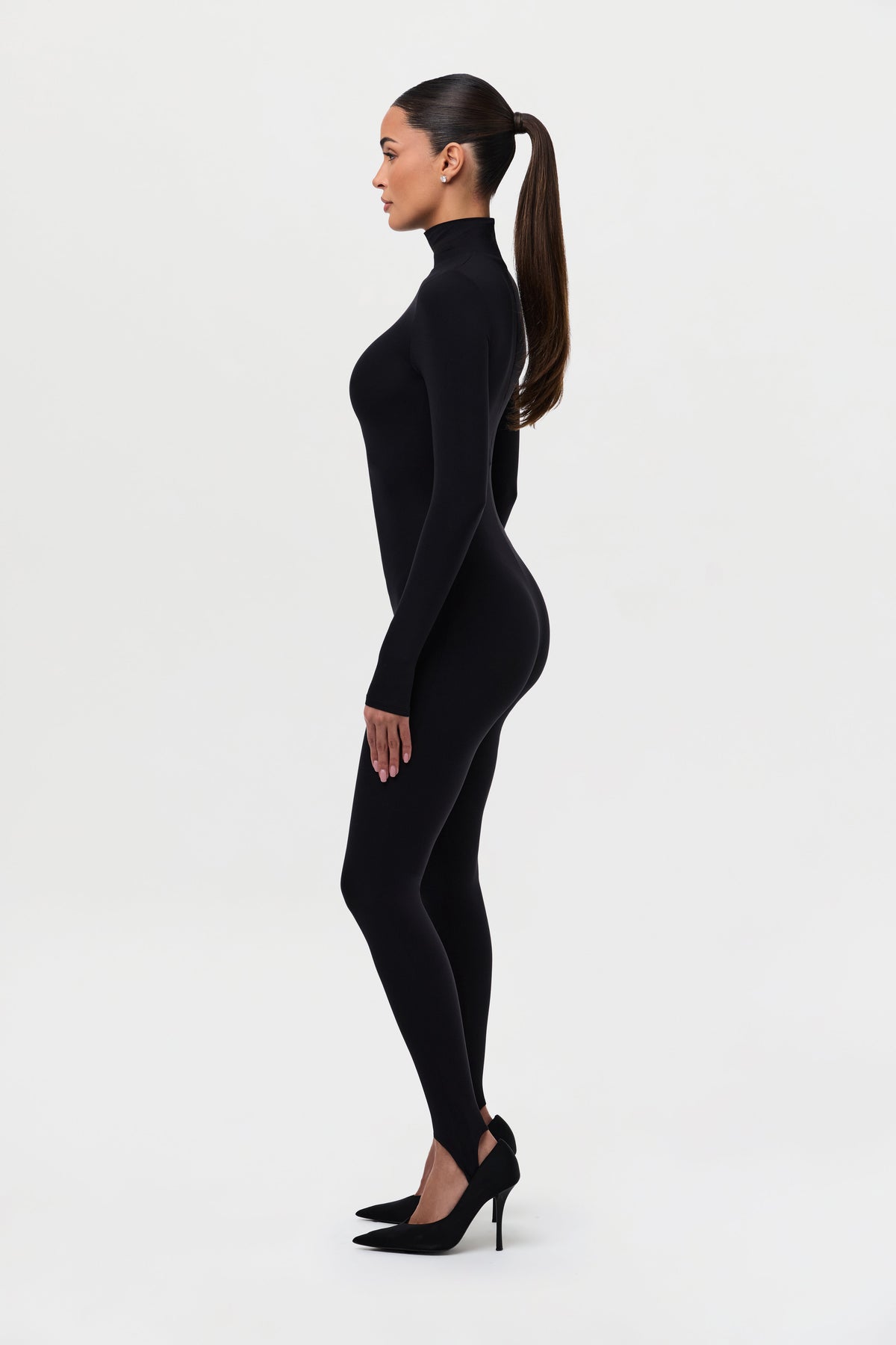 Naked Turtleneck Stirrup Jumpsuit Petite