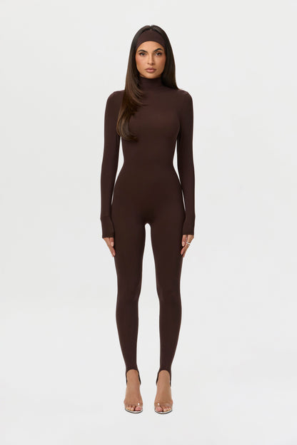 Naked Turtleneck Stirrup Jumpsuit