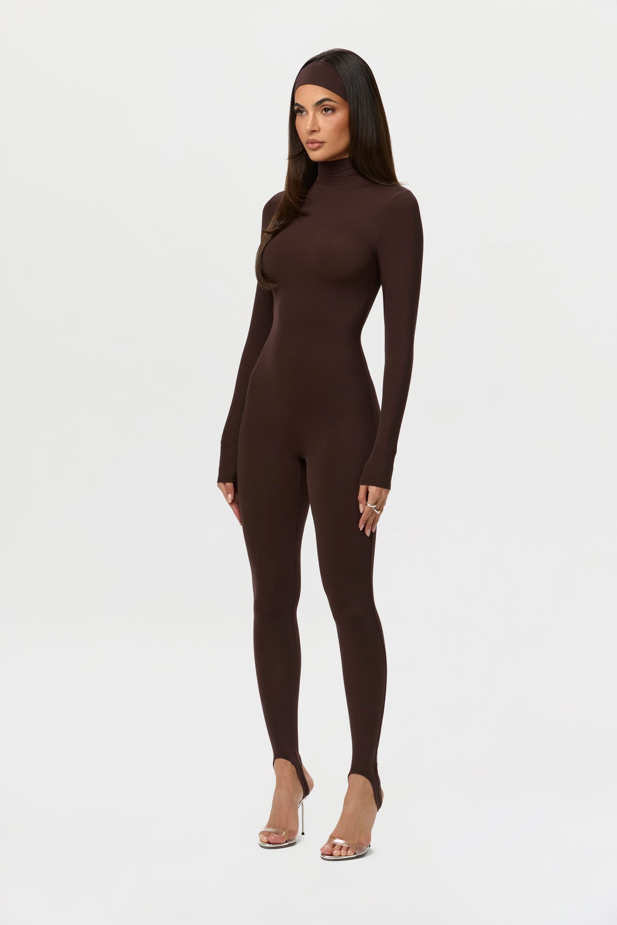 Naked Turtleneck Stirrup Jumpsuit