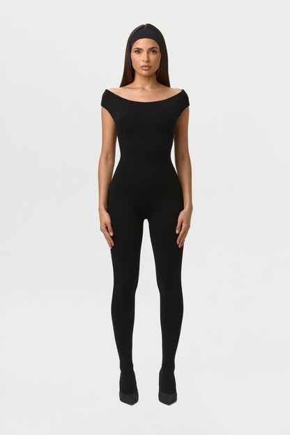 Smooth Off-Shoulder Jumpsuit