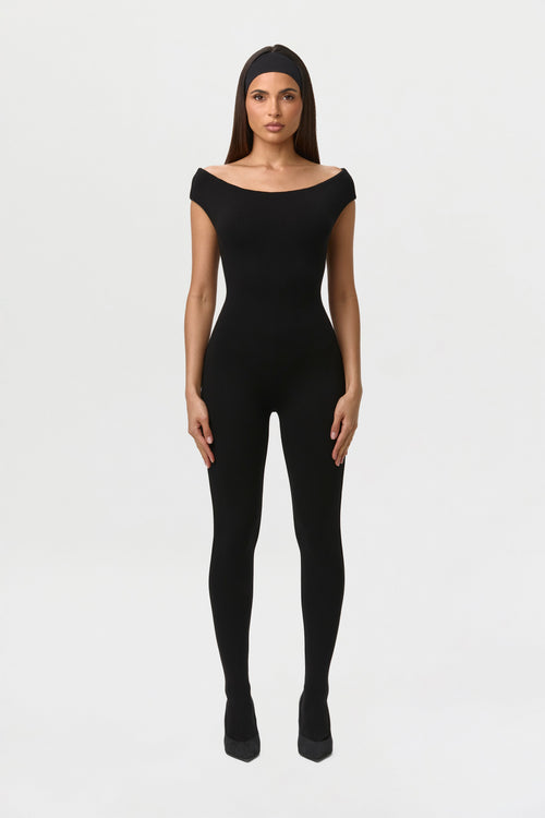 Smooth Off-Shoulder Jumpsuit