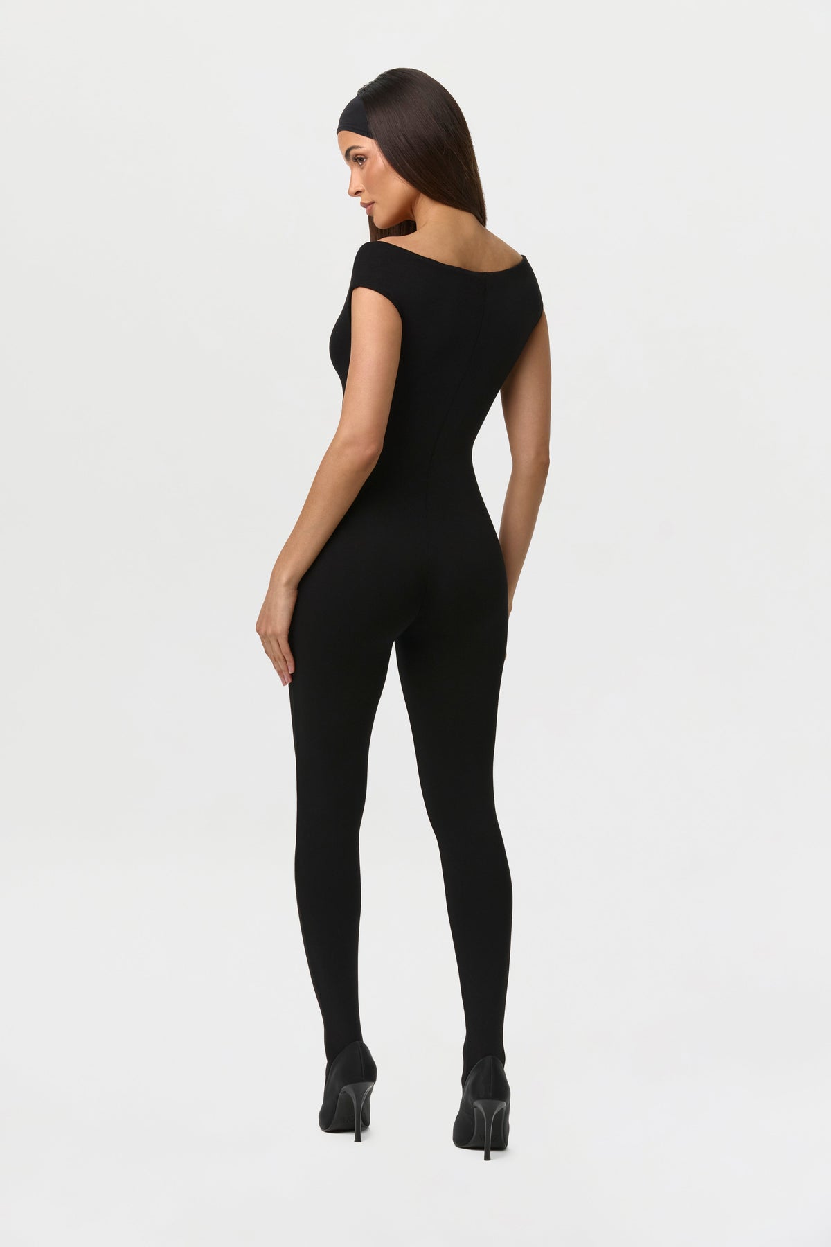 Smooth Off-Shoulder Jumpsuit Petite