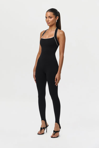 Naked Sculpt Halter Stirrup Jumpsuit Petite