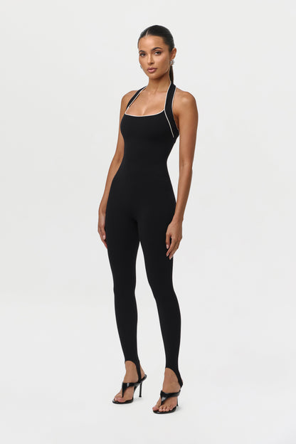 Naked Sculpt Halter Stirrup Jumpsuit Petite
