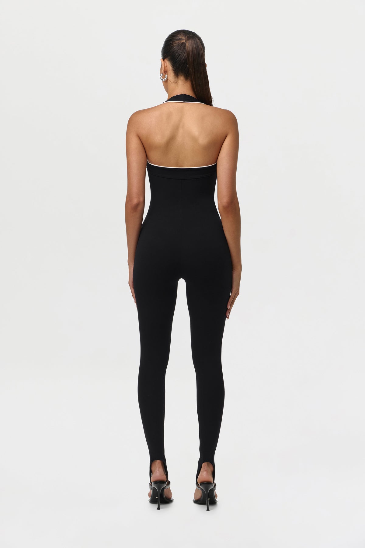 Naked Sculpt Halter Stirrup Jumpsuit Petite