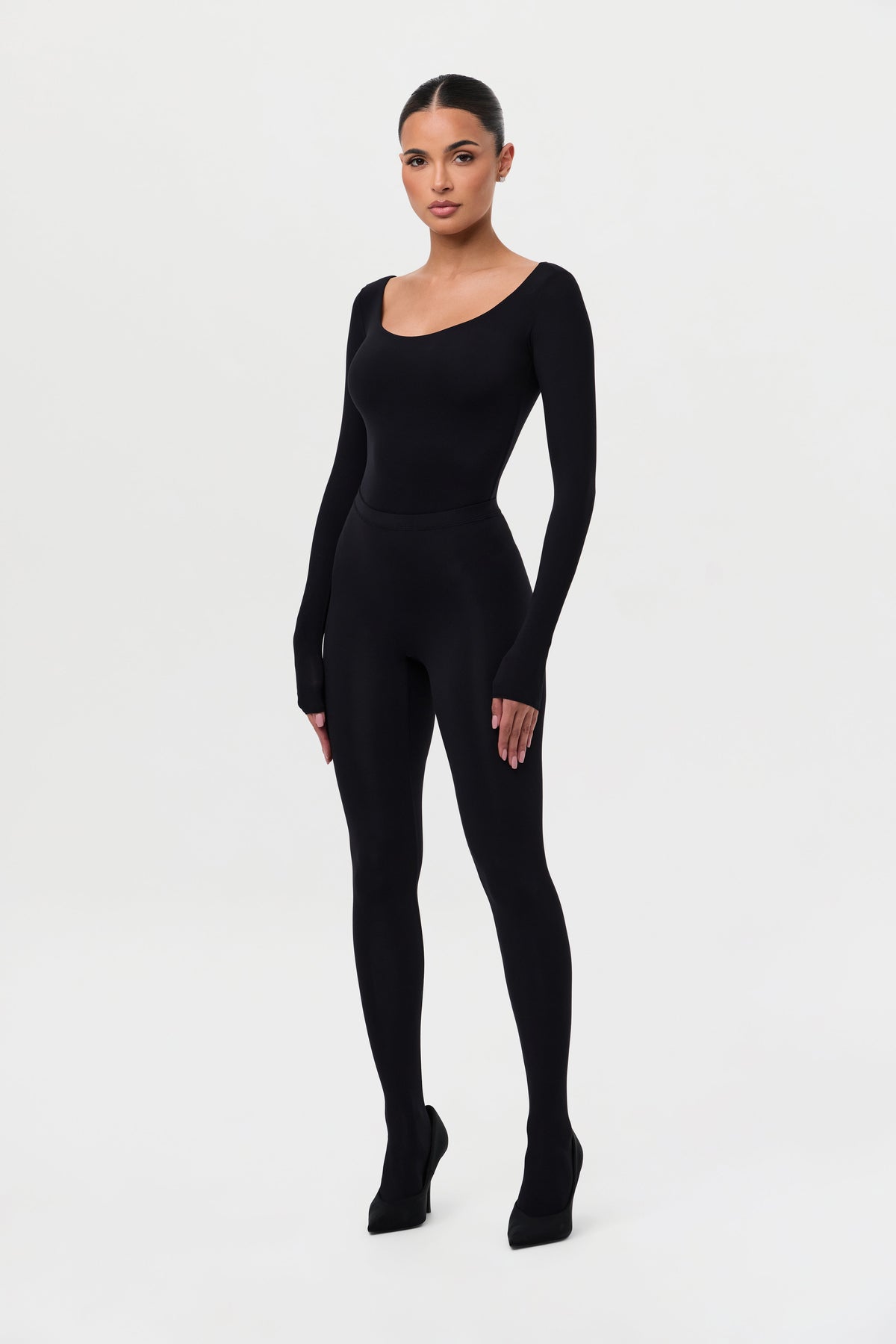 Naked Scoop Neck Bodysuit