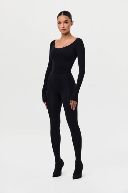 Naked Scoop Neck Bodysuit