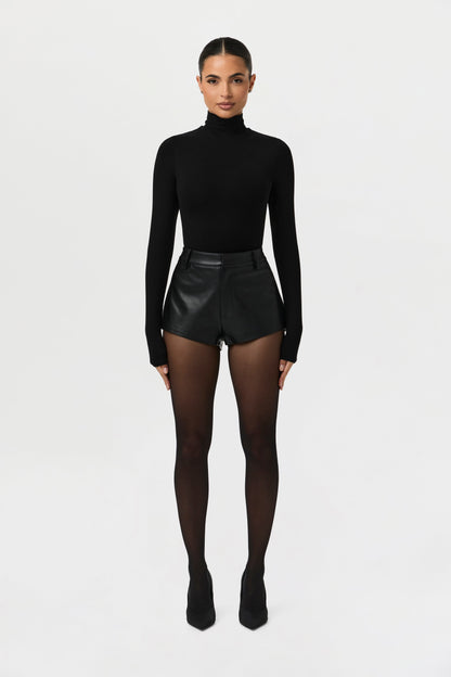 Vegan Leather Hot Pants