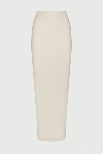 Croc Zip Up Maxi Skirt