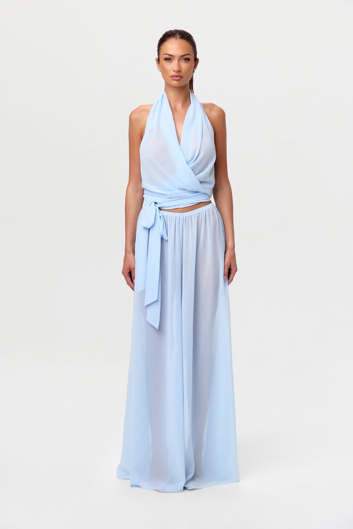 Chiffon Wide Leg Pants