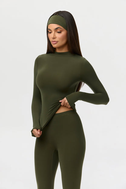 Naked Mock Neck Top