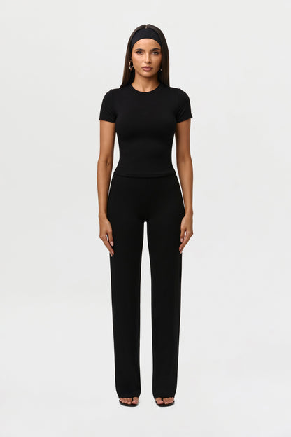 Smooth Straight Leg Pants Petite