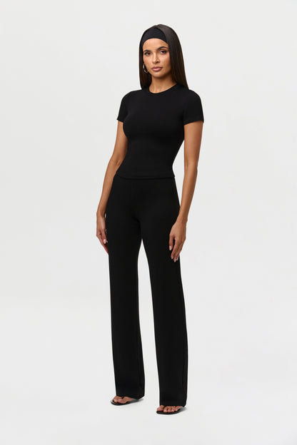 Smooth Straight Leg Pants Petite